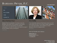 BARBARA PRYOR website screenshot