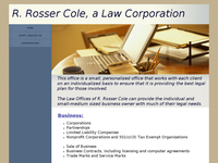 ROSSER COLE website screenshot