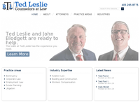 R TED LESLIE website screenshot