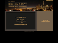 RADHIKA DAVE website screenshot