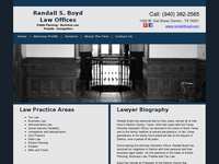 RANDALL BOYD website screenshot