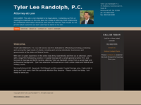 TYLER RANDOLPH website screenshot