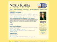 NORA RAUM website screenshot