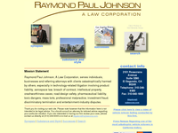 RAYMOND JOHNSON website screenshot
