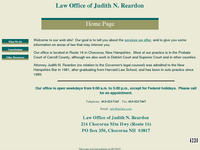 JUDITH REARDON website screenshot