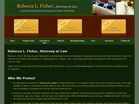 REBECCA FISHER website screenshot