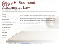 GREGG REDMOND website screenshot