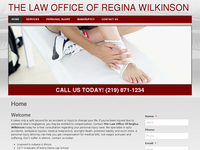 REGINA WILKINSON website screenshot