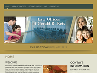 GERALD REIS website screenshot