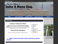 JOHN RENO website screenshot