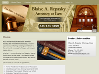 BLAISE REPASKY website screenshot