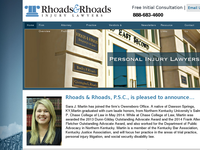 THOMAS RHOADS website screenshot
