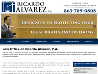 RICARDO ALVAREZ website screenshot