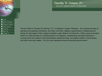 TIMOTHY DENNEY website screenshot