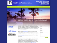 RICKY GORDON website screenshot
