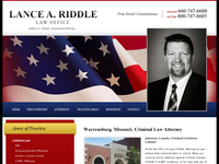 LANCE RIDDLE website screenshot