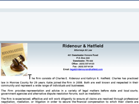 CHARLES RIDENOUR website screenshot