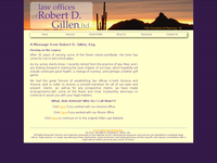ROBERT GILLEN website screenshot