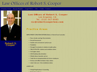 ROBERT COOPER website screenshot