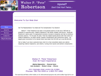 WALTER ROBERTSON website screenshot
