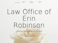 ERIN ROBINSON website screenshot
