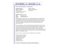 RODERIC MAGIE website screenshot