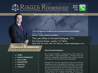 RONALD RODRIQUEZ website screenshot