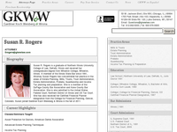 SUSAN ROGERS website screenshot