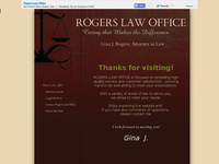 GINA ROGERS website screenshot