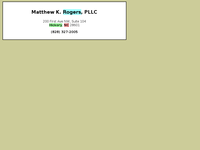 MATTHEW ROGERS website screenshot