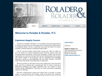 DONALD ROLADER website screenshot