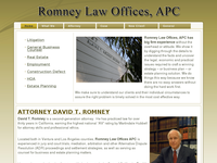 DAVID ROMNEY website screenshot