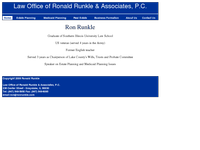 RONALD RUNKLE website screenshot