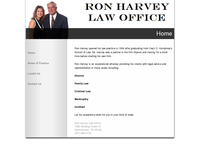 RON HARVEY website screenshot