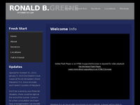 RONALD GREENE website screenshot