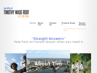 TIMOTHY ROOF website screenshot