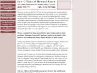 HOWARD ROSEN website screenshot