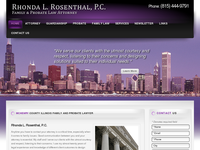 RHONDA ROSENTHAL website screenshot