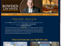 J WESLEY ROWDEN website screenshot