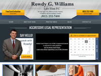 ROWDY WILLIAMS website screenshot