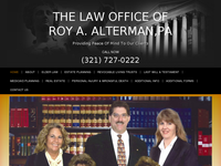 ROY ALTERMAN website screenshot