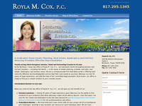 ROYLA COX website screenshot