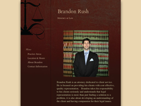 BRANDON RUSH website screenshot