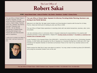 ROBERT SAKAI website screenshot
