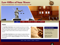 SAM MOORE website screenshot