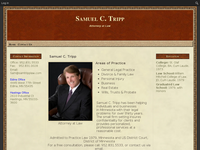 SAMUEL TRIPP website screenshot