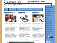 SAMUEL SURFACE website screenshot