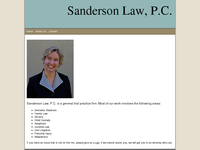 CATHERINE SANDERSON website screenshot