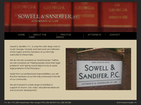 T MARK SANDIFER website screenshot