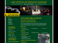 RONALD SANDLER website screenshot